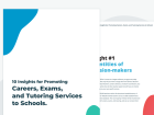 Marketing Careers, Exams, and Tutoring to Schools
