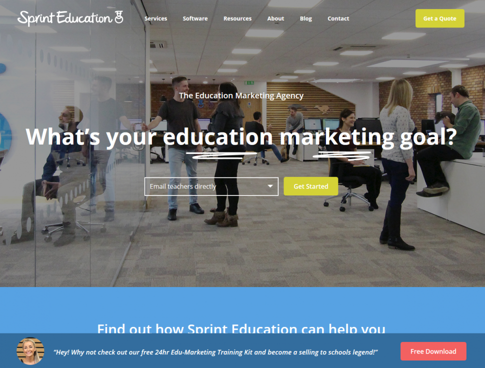 Sprint Education Home Page Image